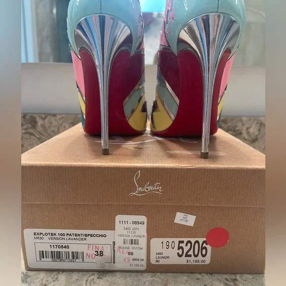 Christian Louboutin Explotek 100 Patent Specchio Heels - Picture 14 of 14